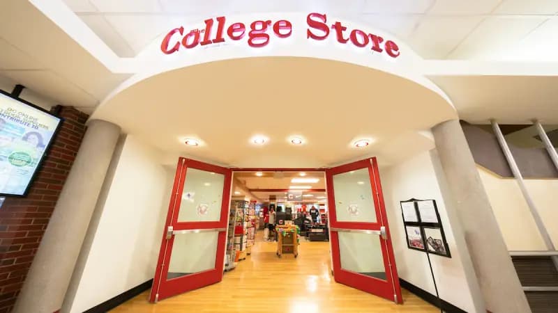 SUNY Cortland campus store entrance